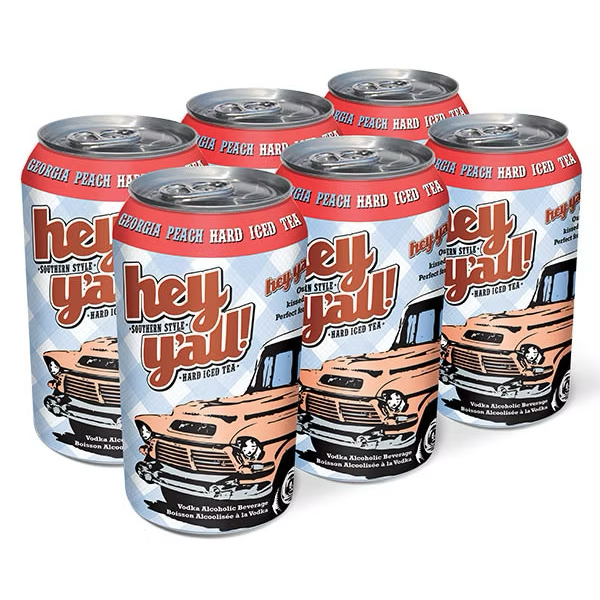 Hey Y'All Georgia Peach Hard Iced Tea