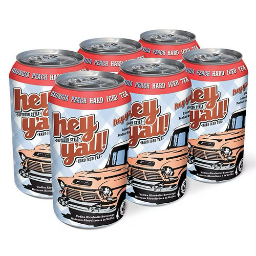 Hey Y'All Georgia Peach Hard Iced Tea
